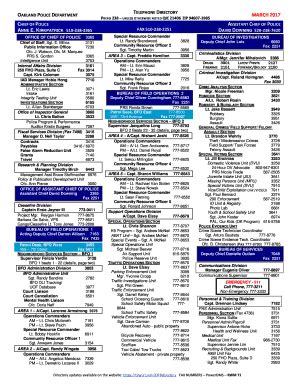 telephone directory oakland ca.